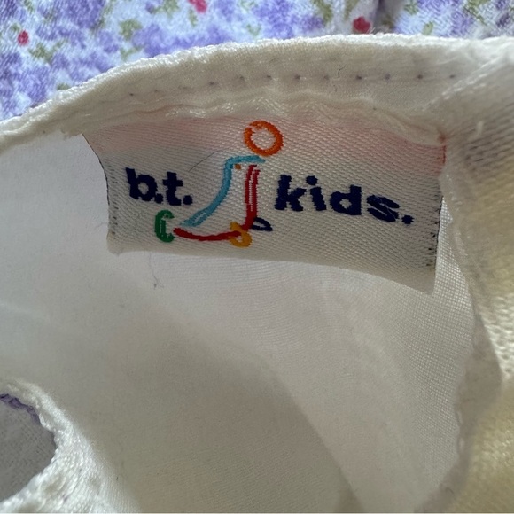 VTG B.T. Kids Dress Floral Lavender White Sleeveless Toddler Girl 2T - Picture 5 of 6